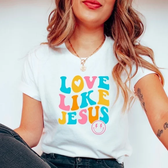 Love Like Jesus Shirt/ Christian Shirt/ Trendy Shirt - Picture 1 of 2